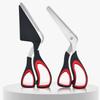 Detachable Pizza Scissors Kitchen Scissors Stainless Steel Blade Barbecue Scissors Ergonomic Grip 2 In 1 Pizza Cutter Food