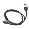 Зарядный кабель Черный ПВХ 1 метр Быстрая скорость TypeC USB3.1 на USB3.0 Зарядный шнур