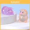 Cute Luminous Piggy Resin Figurine Perfect For Creative Diy And Desktop Decoration