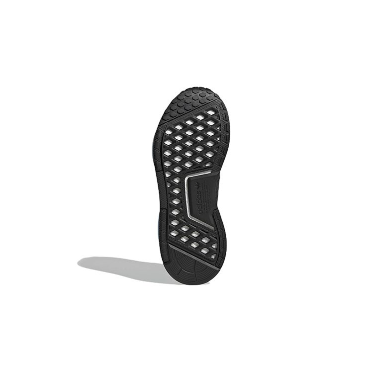 adidas NMD_R1 V3 J Черно-белые детские кроссовки Core-Black Cloud-White Team-Semi Solar-Yellow GW1481