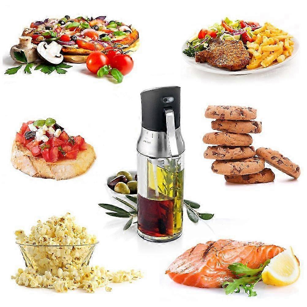 26-27 Non-stick Oil Dispenser for Cooking, Refillable Olive Oil Mister with Adjustable Seasoning Flow, Leak-proof Silicone Seal and Ergonomic Handle,