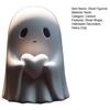 Halloween Love Heart Ghost Figurine Rude Middle Finger Ghost Statue Resin Sculpture Home Office Desktop Decoration Ornament