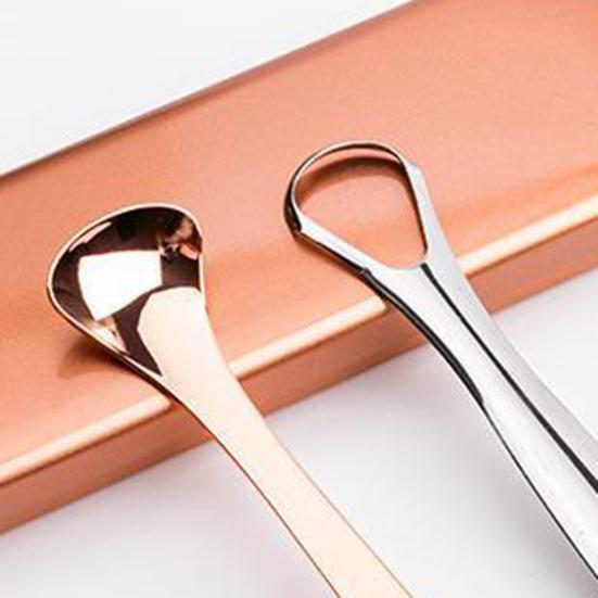 Щетка для языка Отличная посадка Эргономичная ручка 3 типа Нержавеющая сталь Скребок для языка Металлический очиститель для домашнего использования