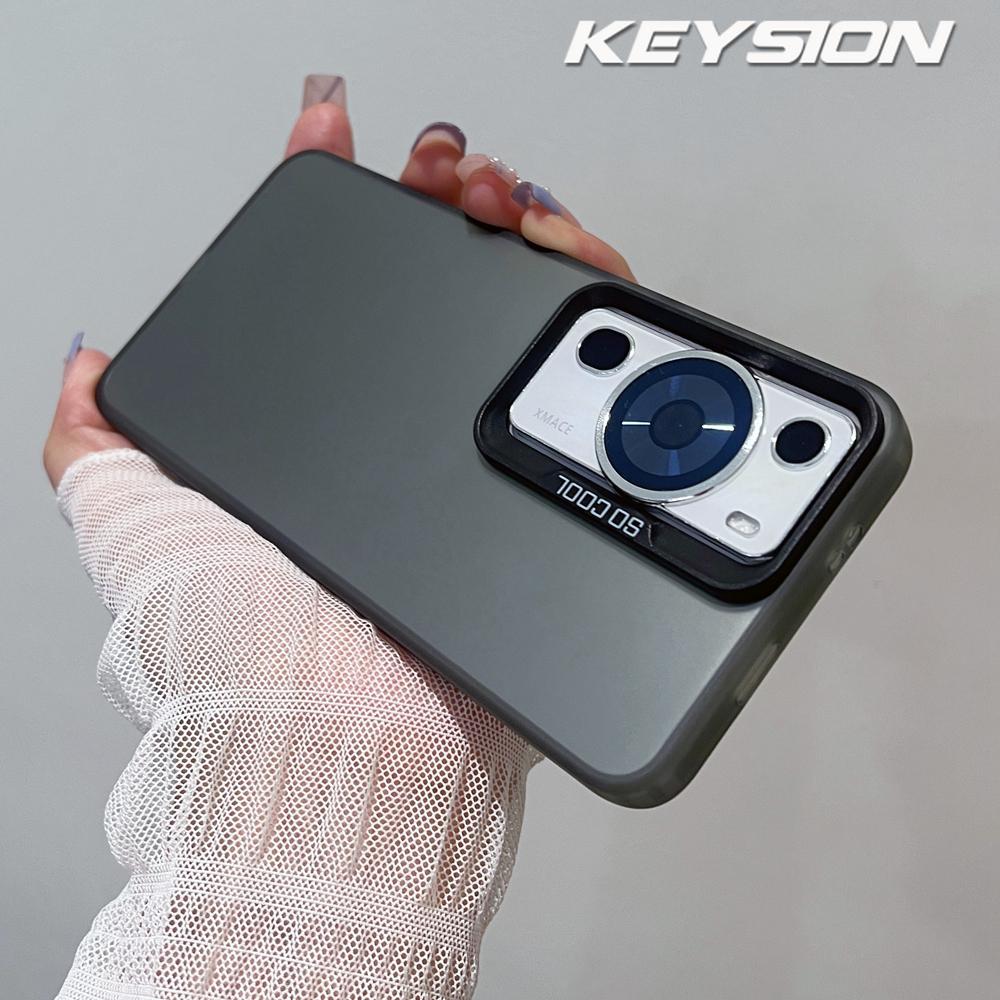 KEYSION Матовый чехол Metallic Aurora Skin для Huawei nova 12s 11 Pro 10 9 8, силиконовый противоударный чехол для телефона Honor 90 5G 70 50