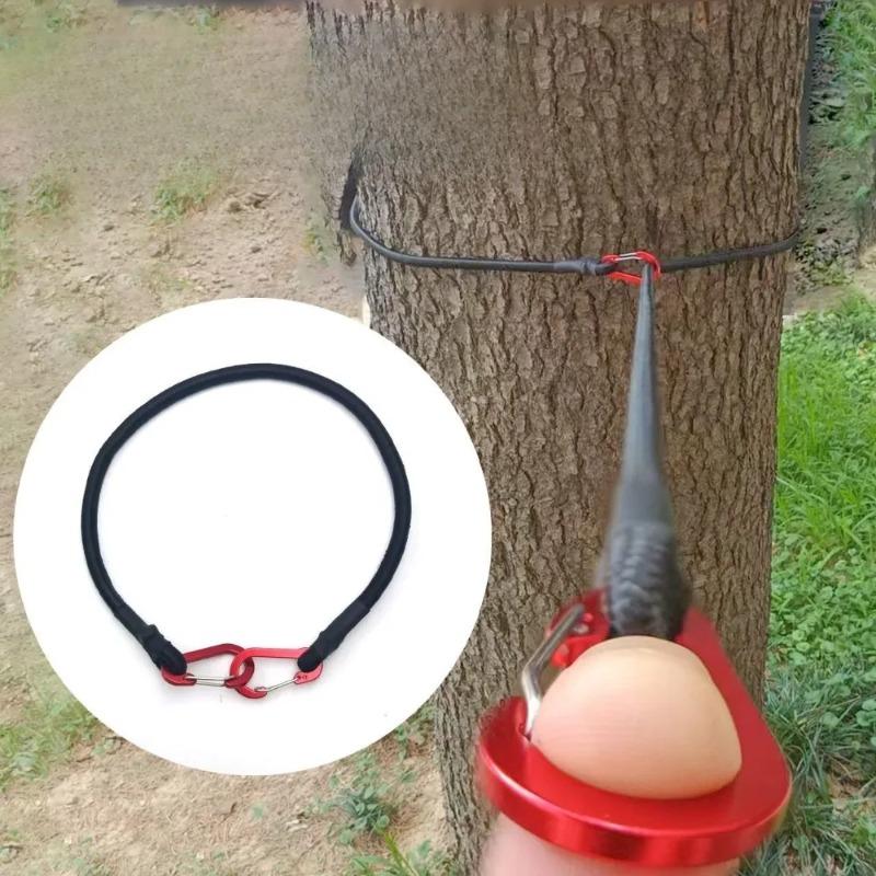 Упаковка 8 мм эластичного шнура с крюками для кемпинга, багажа, велосипедного груза, регулируемый эластичный ремень, многоцелевая крепежная утилитарная веревка