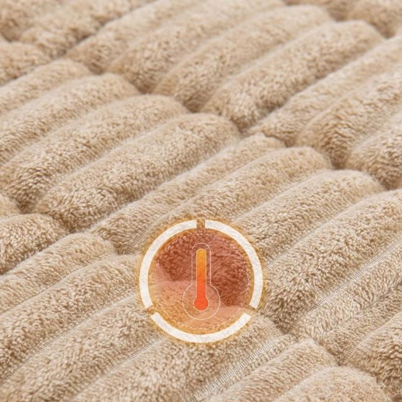 Толстая стеганая подушка для скамьи, вельветовая, теплая, коврик для дивана, осень-зима, простая однотонная, плюшевые подушки, противоскользящая, износостойкая, не сдвигающаяся