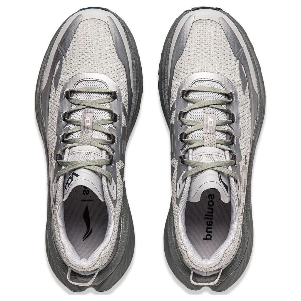 Кроссовки для бега Soulland X Li Ning Stability Support Shock Absorbation Non-Slip Wear Resistance Rebound Low-Top для мужчин, серые ARNU003-21