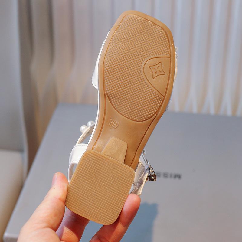 2024 Лето Новые Детские Туфли Повседневные Мягкие Подошвы Открытые Носки Сандалии Дизайнерские Платья Принцессы Туфли Детская Повседневная Обувь Zapatos