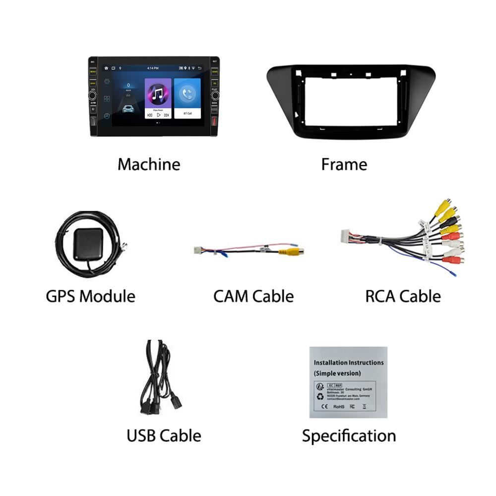 8 дюймов для Lifan X50 2015-2019 с кнопочной ручкой Android автомобильный радиоприемник мультимедийный плеер навигация стерео GPS 2 Din 1 + 32 ГБ