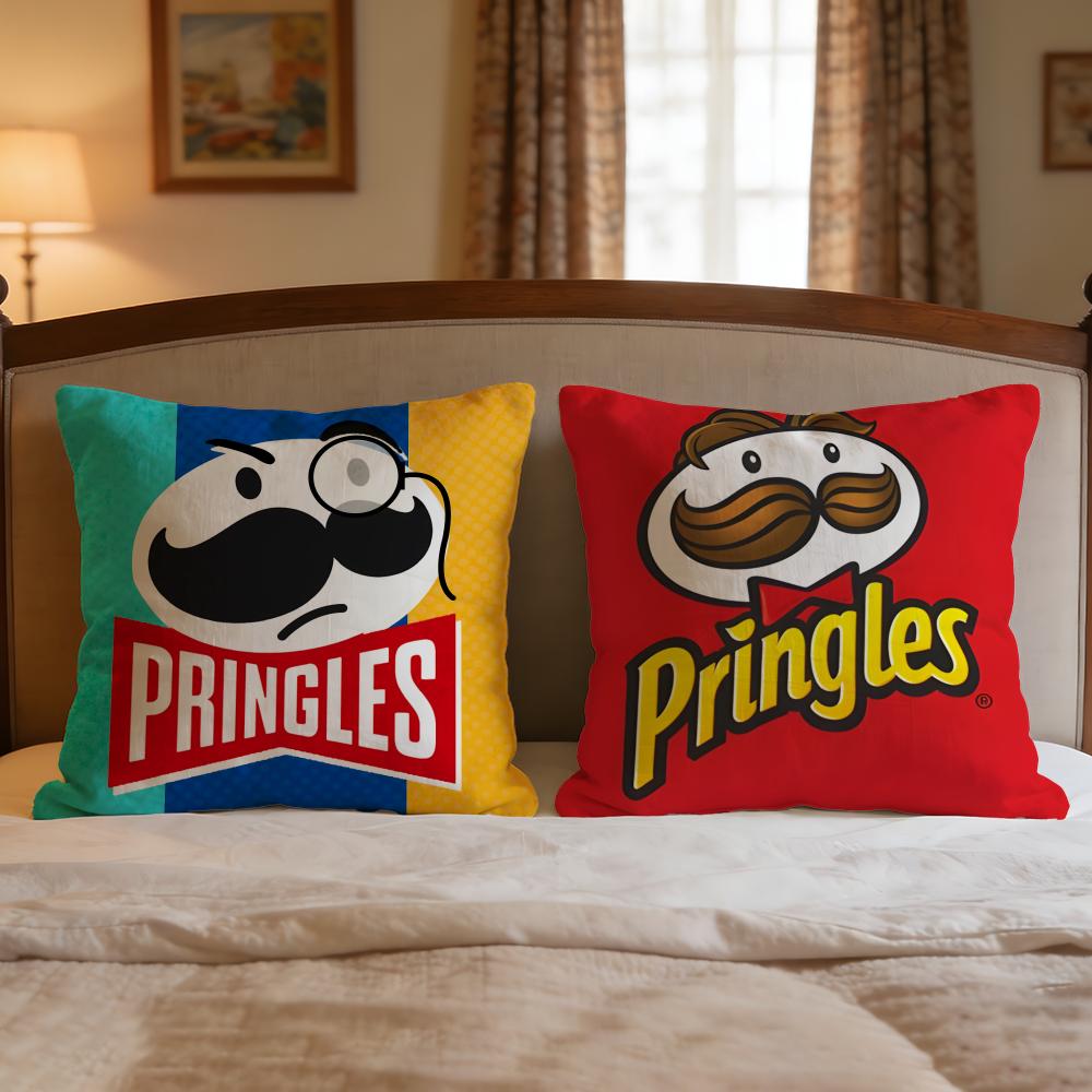 Brand Pringles Cushion Cover 1Pcs Decorative Covers Soft Cushion Case For Sofa Couch Decor 40X40 45X45 Pillowcases
