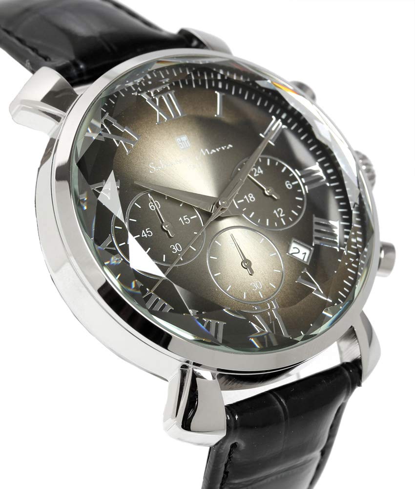 Часы Multifaceted Glass Chronograph Business Formal [Salvatore Mara] Мужские SM19104-SSBK