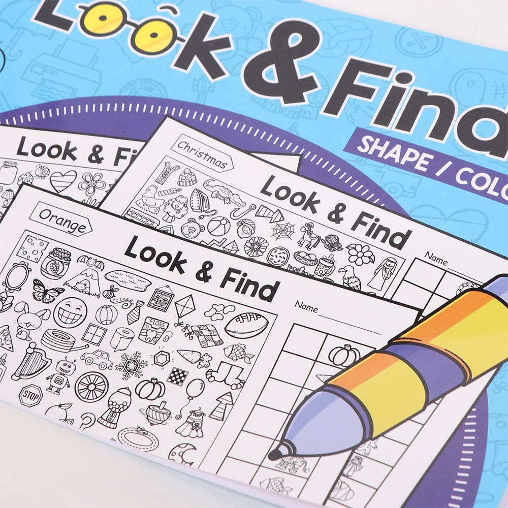 Enhance Visual Perception Fun Coloring Book Look & Find Game Book Children Gift