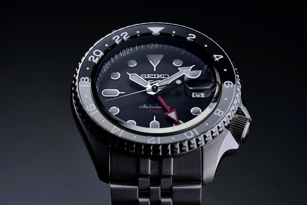 5 Sports SBSC001 SKX Series Made in Mechanical Automatic manual GMT Date Gray Black Black stainless steel [Seiko Watch] Men's Watch, Japan, (with