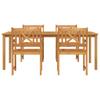 Garden Dining Set 5 pcs Brown Solid Acacia Wood