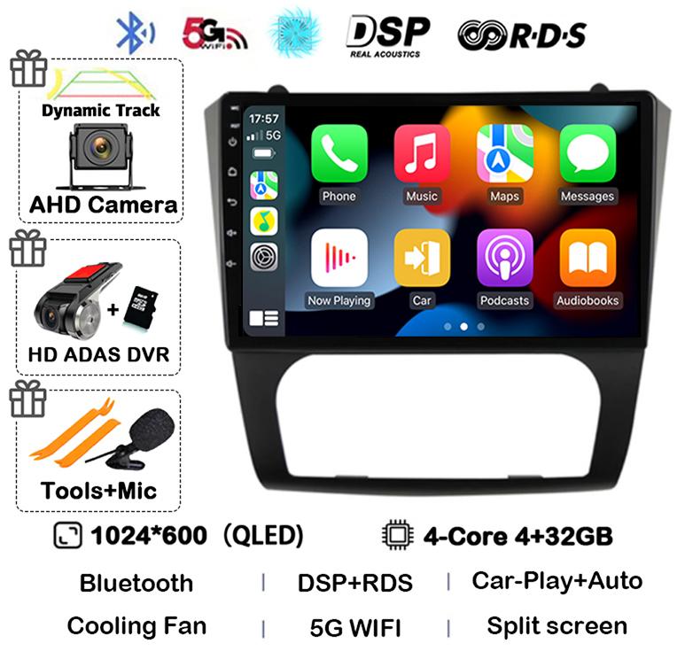 Android 14 Carplay+Auto WIFI+4G BT автомобильное радио стерео для Nissan Altima Teana 2008 2009 2010 2011 2012 мультимедийный видеоплеер GPS