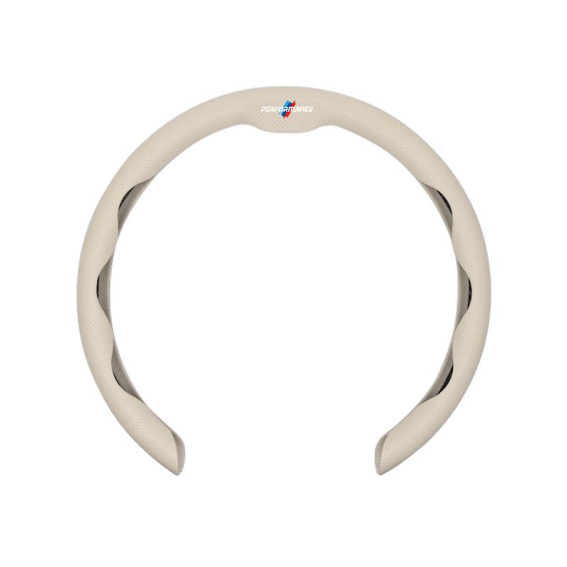 BBIH8 2026New Leather Fabric Car Steering Wheel Cover Valve Cap Accessories For BMW X1 X2 X3 X5 X4 X6 X7 iX3 F20 F10 F07 E70 E46 E90 E