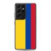 Coque Téléphone - Samsung - Galaxy S21 - Drapeau Colombie - Souple - Multicolore