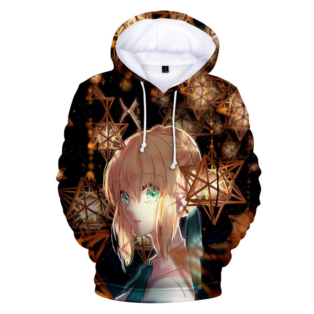 Fate Stay Night 3D Print Hoodies Men Women Casual Fashion Sweatshirt Hoodie Anime Harajuku Streetwear Pullover Hip Hop Tops Coat
