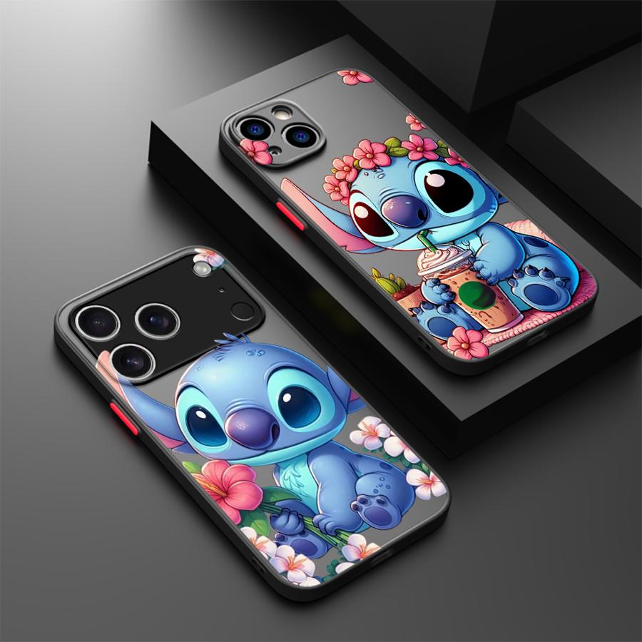 Чехол для iPhone 17 Pro Max 17e 7 8 SE Air XS XR 15 16 Plus 14 11 12 13 Mini Задняя крышка телефона Мультяшный Стич