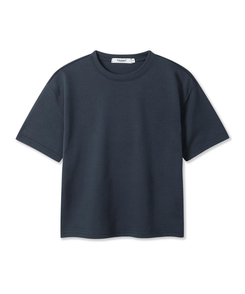 POLYGRAM Basic Washable Crop Short Sleeve T-Shirt - 5 Colors