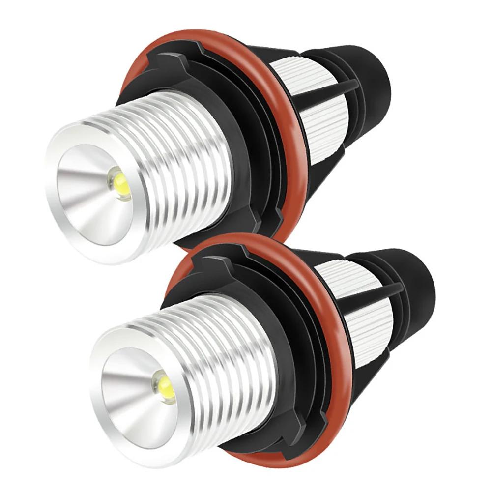 2 шт., светодиодная лампа Angel Eye Halo Ring, безошибочный габаритный фонарь 5 Вт, автомобильный габаритный фонарь, безошибочный для BMW E39 5 Вт E53 E60 E61 E63 X5