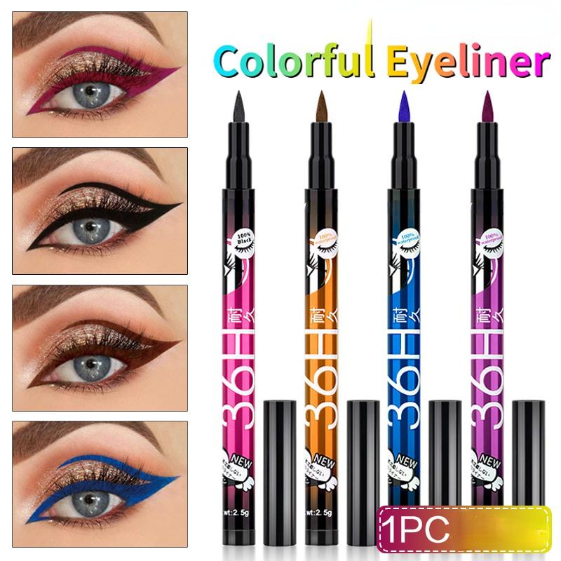 1 шт., водостойкая жидкая подводка для глаз, водостойкая ручка для макияжа глаз, водонепроницаемый карандаш для красоты, жидкая подводка для глаз, черная косметика
