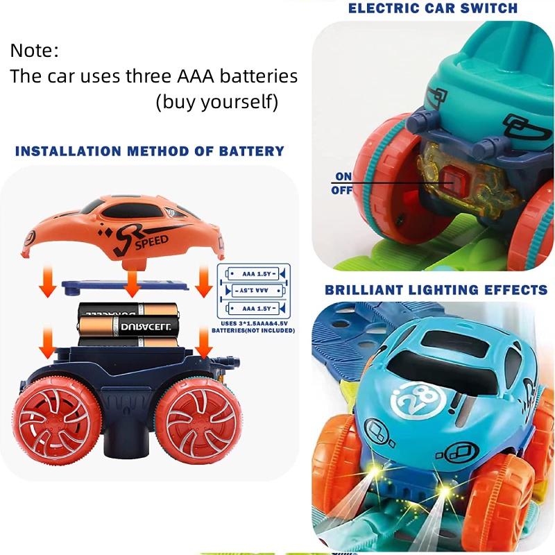 Magic Zero Gravity Car Track Play Set With Led Race Car And Glow In The Dark Rainbow Tracks Perfect Gift For Kids!