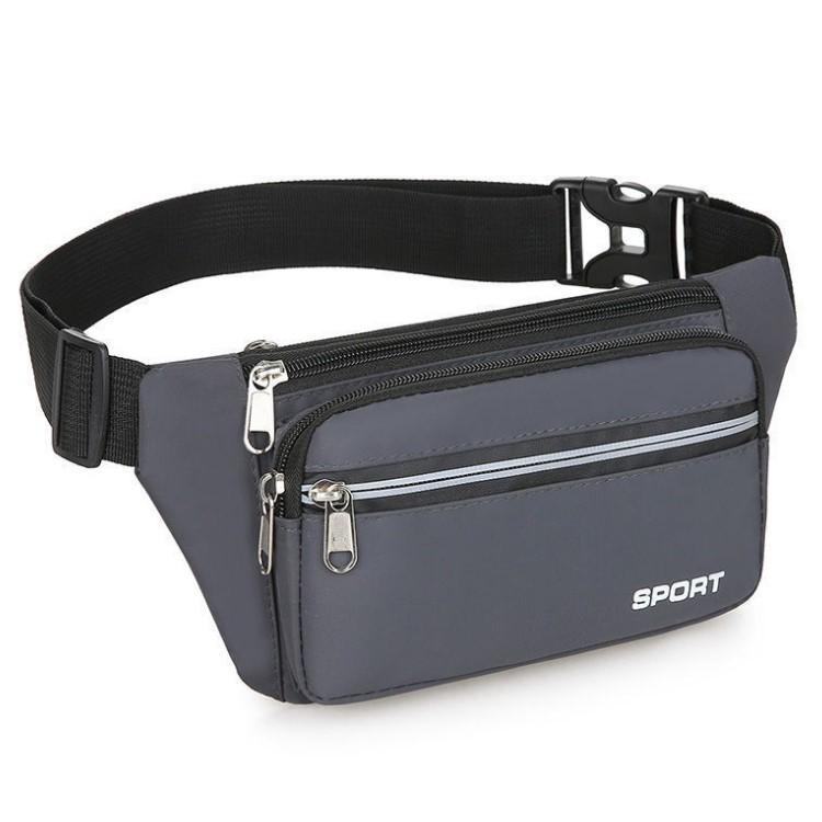 Unisex Waterproof Multi-pocket Waist Bag - Durable Mobile Phone Fanny Pack