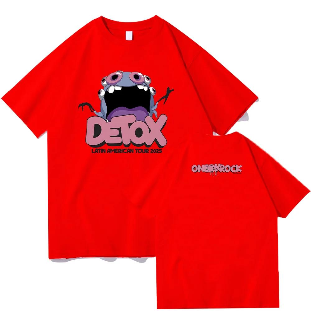 ONE OK ROCK Detox Europban Tour Summer Extralarge Hip Hop Harajuku YK22026 Summer Pure Cotton 100 Printed Loose Tshirt