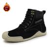Модные мужские туфли из натуральной кожи на шнуровке, высокие ботильоны 2024, мужские кроссовки, легкая повседневная обувь, модные зимние теплые ботинки