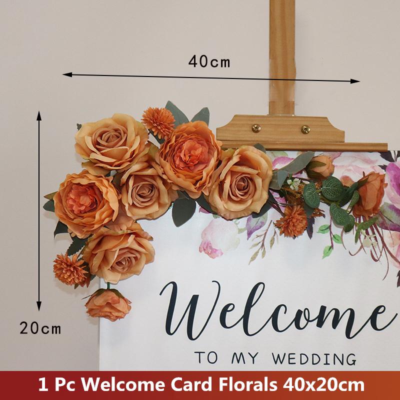 Креативный знак, угловой цветочный декор, свадебный цветочный реквизит, приветственная открытка, цветочная гирлянда, букет цветов