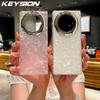 KEYSION Роскошный глянцевый чехол с бриллиантовым узором для VIVO X Fold 3 3 Pro 5G, ударопрочный женский чехол для телефона VIVO X Flip
