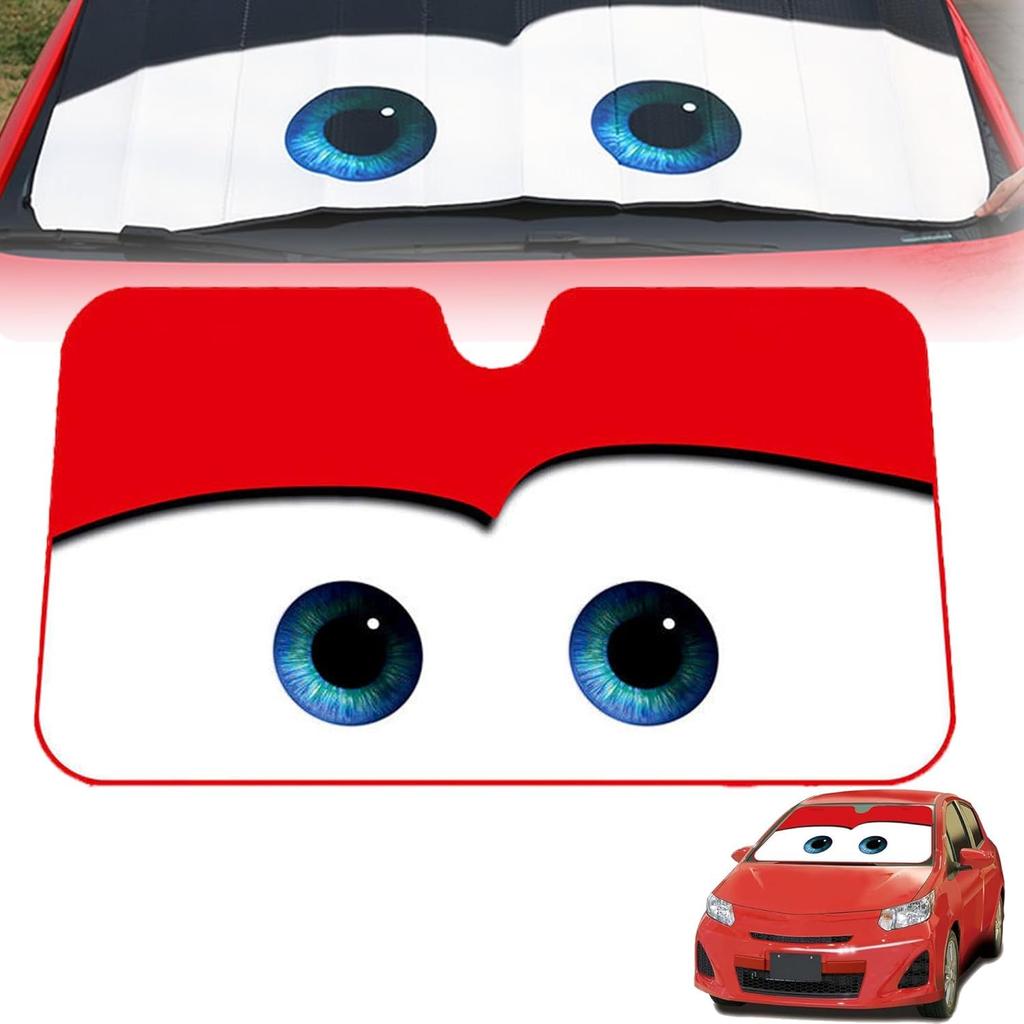DEARING Car Front Sunshade for Kei Cars Model Car Front Sunshade for Kei Light Heat Heat Summer Easy Cute Character Car Front Heat Foldable [2025 -