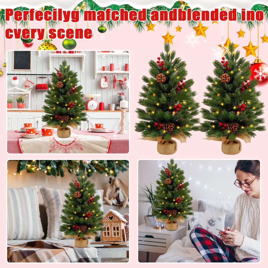 Искусственная Рождественская Елка Настольная Маленькая Елка ПЭ Рождественское Украшение Рождественские Украшения Маленькая Рождественская Елка