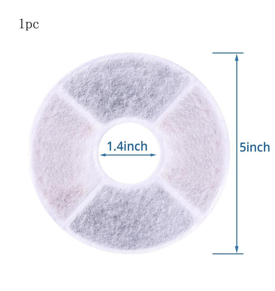 1/6 шт. сменный фильтр с активированным углем для фонтана для кошек объемом 1,6 л, автоматический диспенсер для воды для кошек и собак