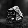 Vintage Punk Stainless Steel Skull Rings For Men Gothic Punk Demon Skull Rings Hip Hop Men Motorcycle Rock Biker Jewelry Gifts