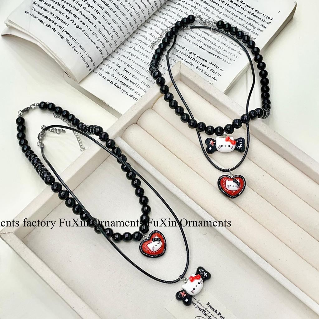 Серия «Дофамин»: Веселое и красочное ожерелье в виде кошечки на ключицу для женщин