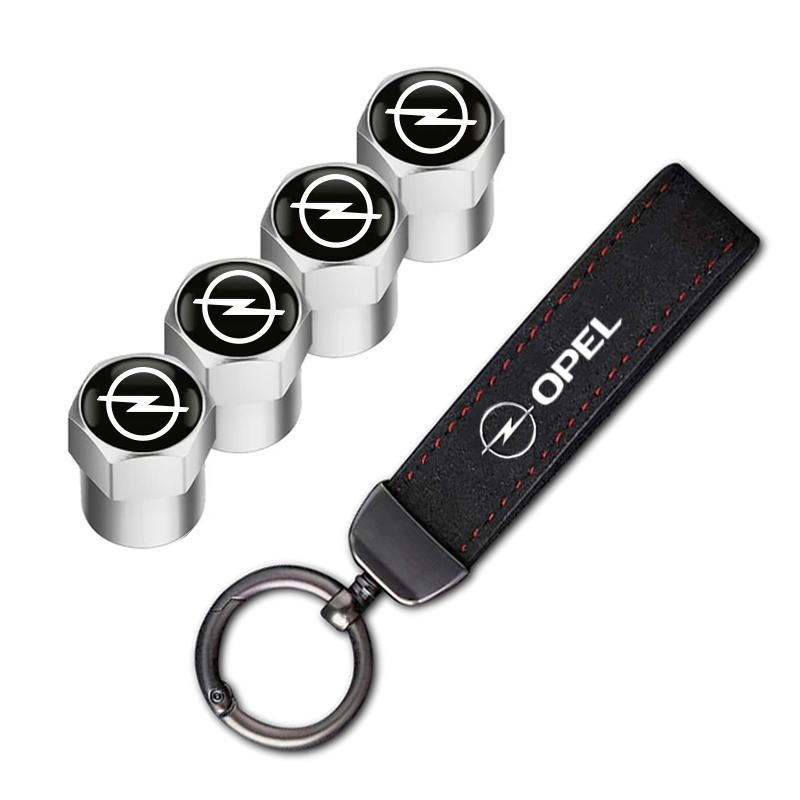 Opel Car Tire Wheel Valve Caps Cover Car Key Chain Ring Keychain For Opel Corsa D Astra Insignia Mokka Adam Combo OPC Vauxhall IL1