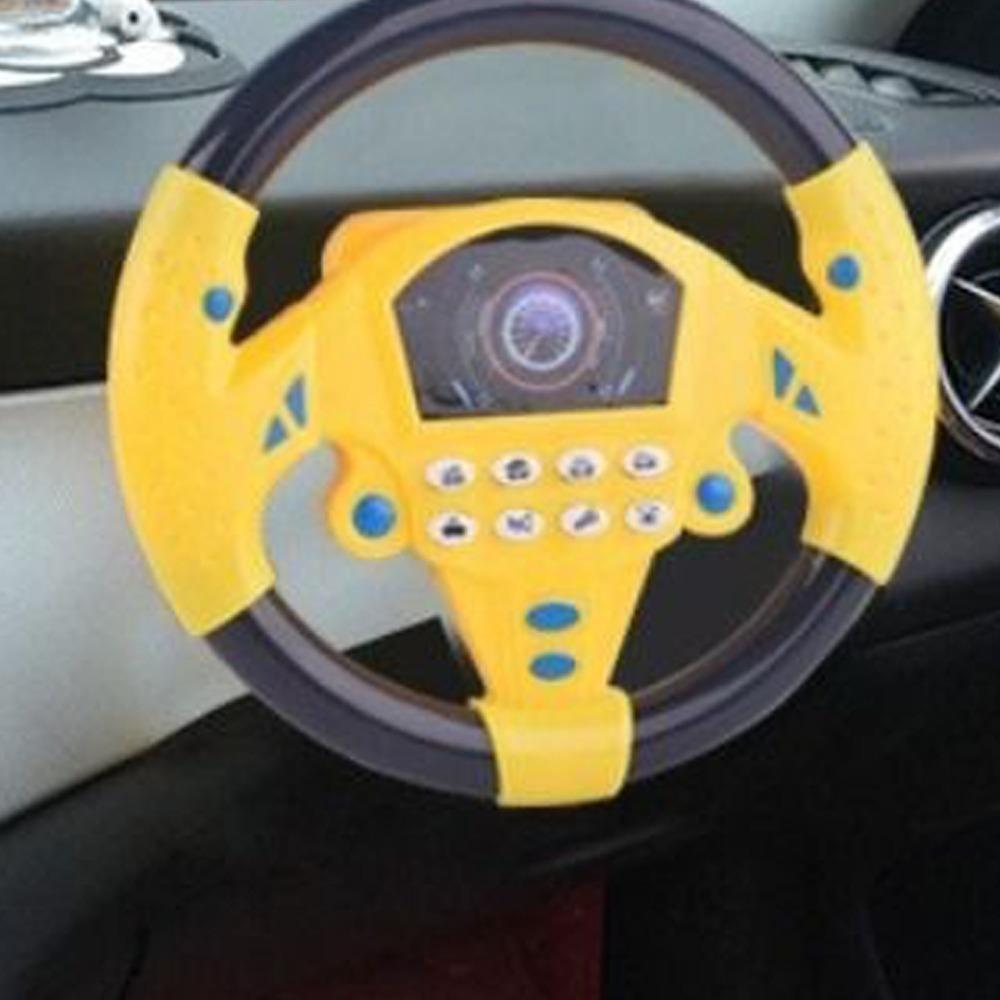 Montessori Copilot Music Steering Wheel Multi Functional Simulate Driving Car Toy Children Gift