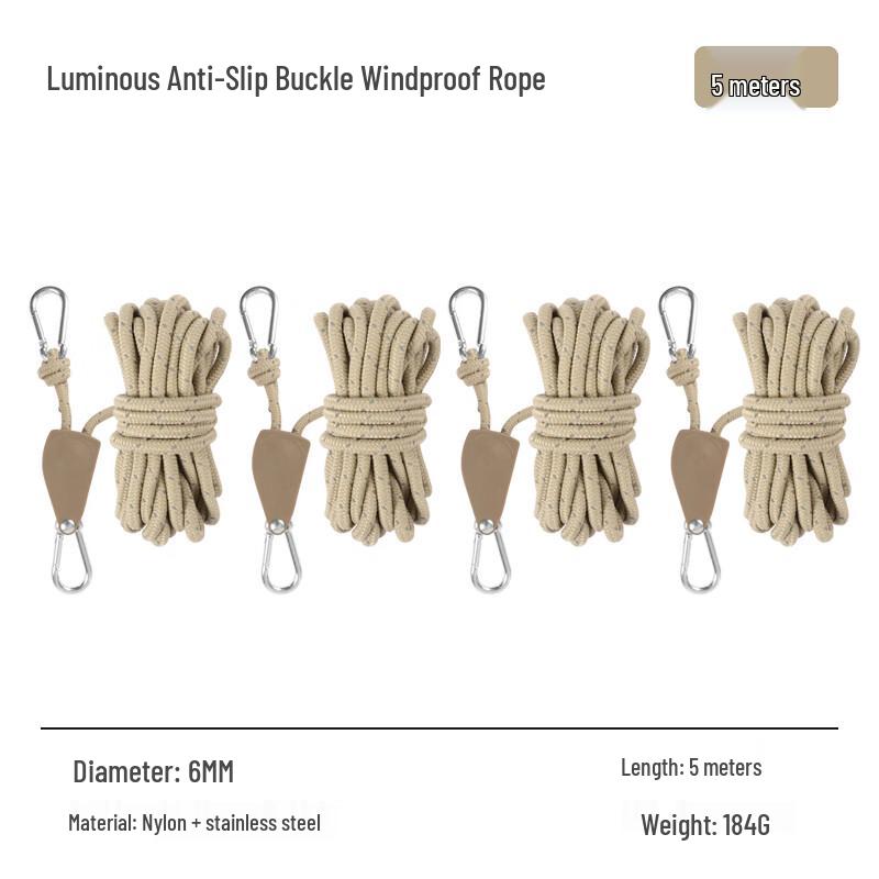 Outdoor Tent Guy Ropes with Tensioners