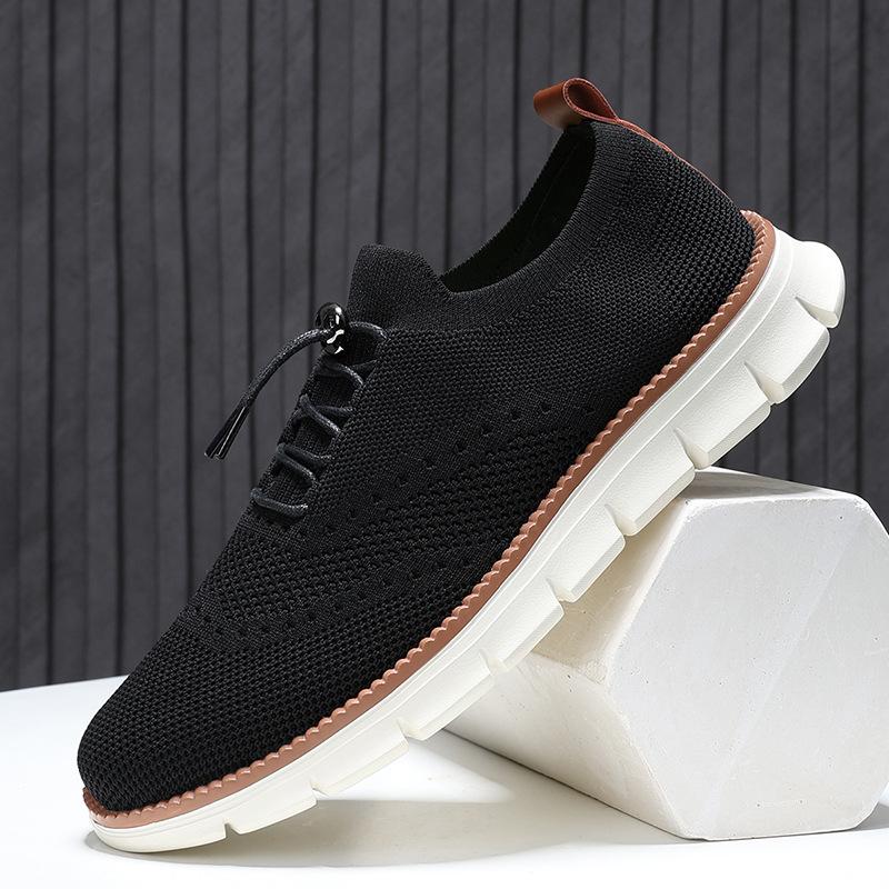 Autumn New Men's Shoes Foreign Trade Fly-woven Breathable Casual Loafers Large Size Outdoor Men's Sports and Leisure Shoes