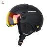 MIPS Ski Helmet With Integrated Goggle Strap Men Women PCEPS Safety Protection Matte Black White Blue