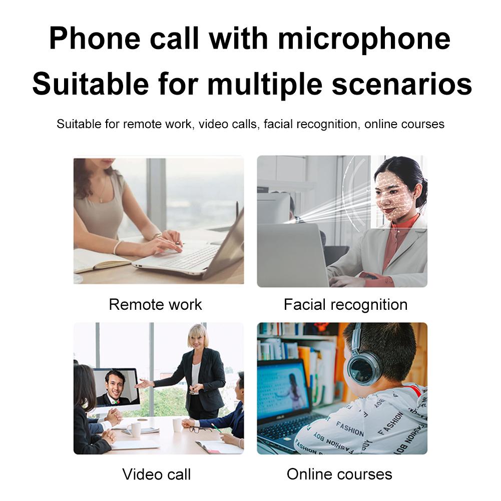 1MP 720P/2MP 1080P Identification Login Web Camera for Windows Hello USB Computer Webcam Built-in Microphone Computer Web Camera