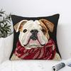 Чехлы на подушки с английским бульдогом Уютное кресло Наволочка для гостиной Модная молния Чехлы на диванные подушки Спальня Домашний декор