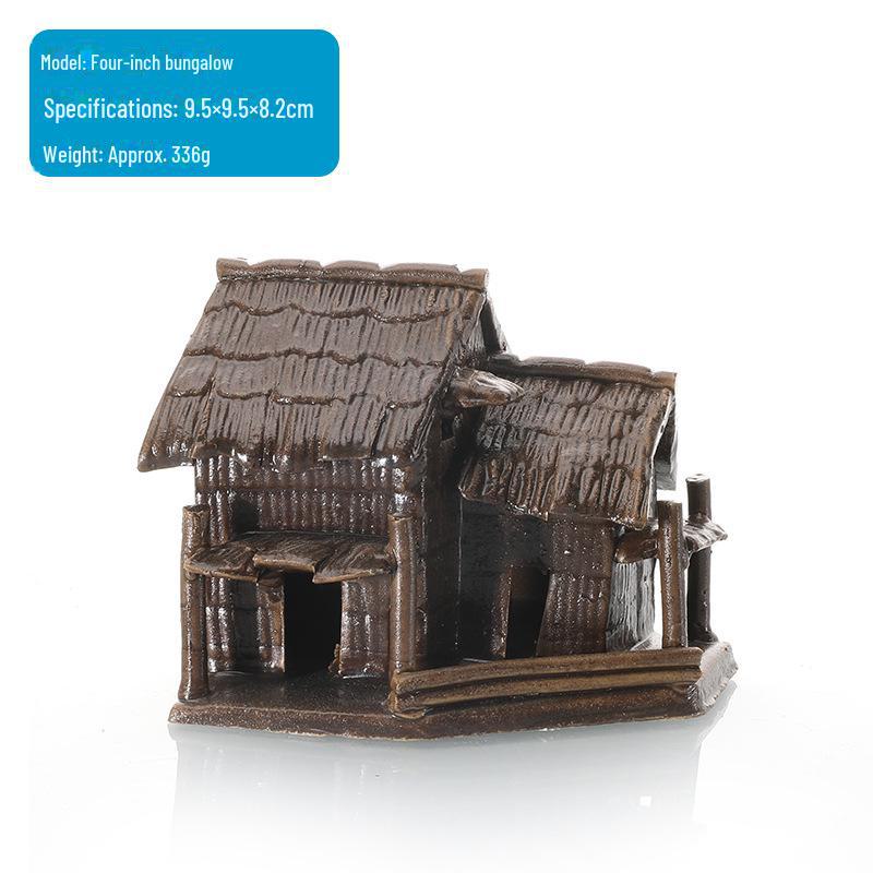 Керамическое украшение для аквариума: Каменный декор, впитывающий воду, для аквариумов, садов и бонсай – соломенных и бамбуковых домов.