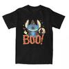 T Shirt For Men Halloween Boo Women Short Sleeve T Shirts Lilo100% Cotton Tees Round Collar T-Shirts Pure Printing Tops Unisex