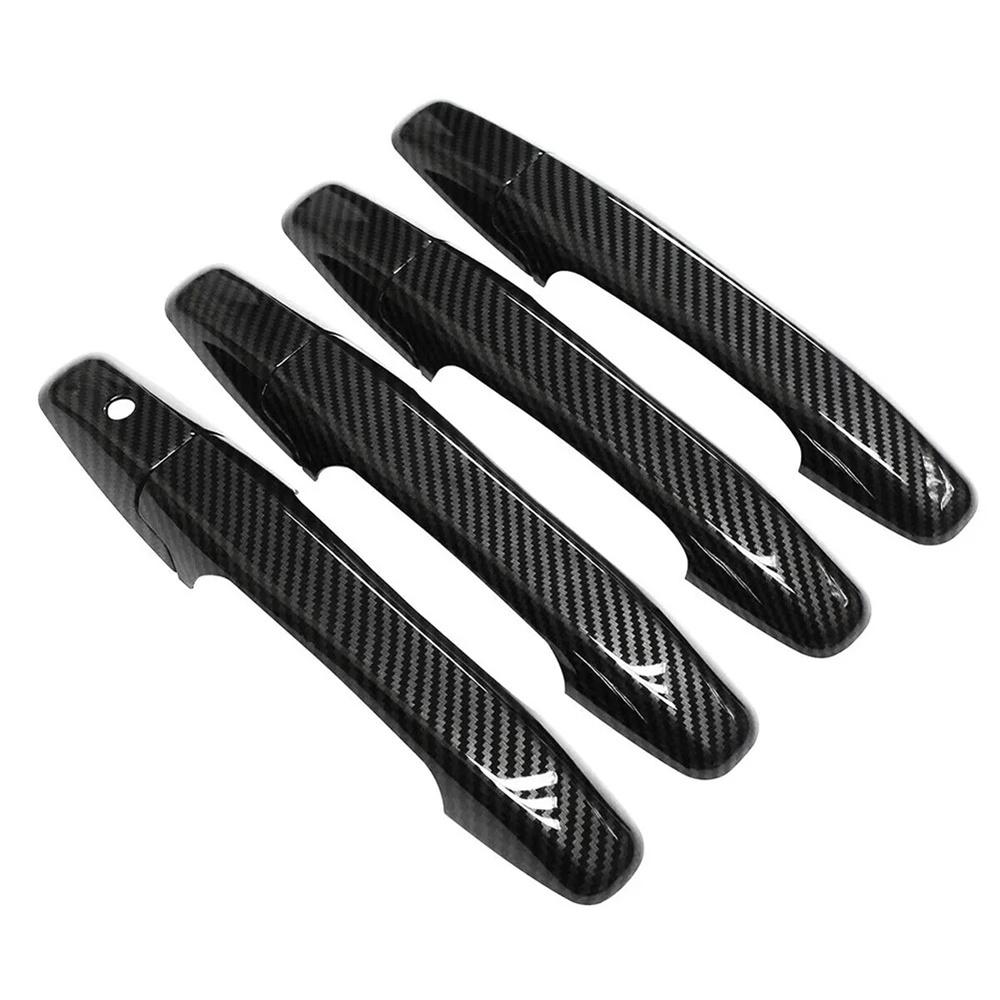 1 комплект накладок на ручки дверей автомобиля под карбон, новые для Honda Pilot 2009-2015