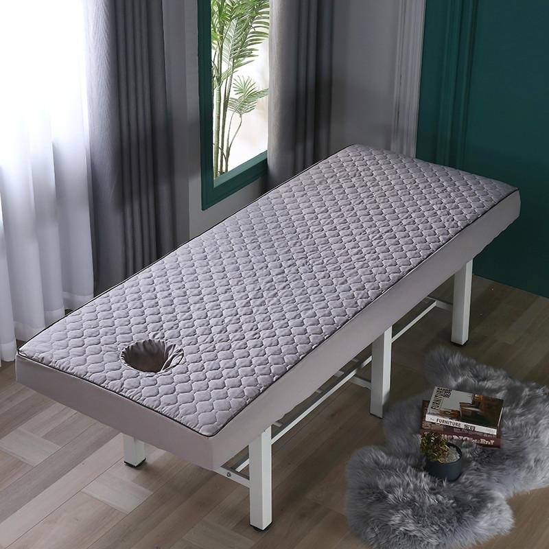 Утолщенное стеганое покрывало для массажного спа-стола, универсальное постельное белье для салона красоты с отверстием, чехол для массажного спа-стола