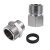 Silver M18 To 1/2" 3/4" Male Thread Adapter 18mm Thread Connector For Faucet Conversion Repair Tap Pump Purifier Accessories