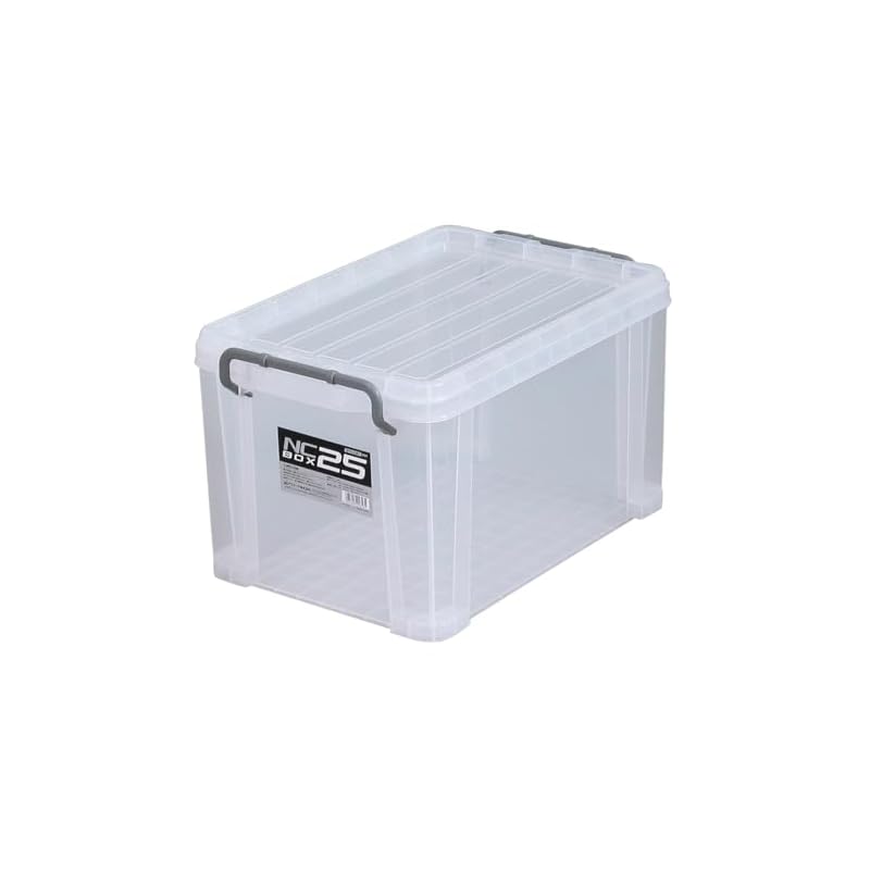 JEJ Astage NC Box #25 Ящик для хранения [Ширина 29,5 x Глубина 44,3 x Высота 26 см] Сделано в Японии Ящик для инструментов NC BOX Штабелируемый Принадлежности для предотвращения стихийных бедствий Ящик для игрушек